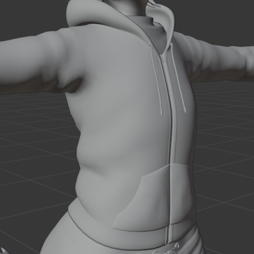 Blender clothing attachment example